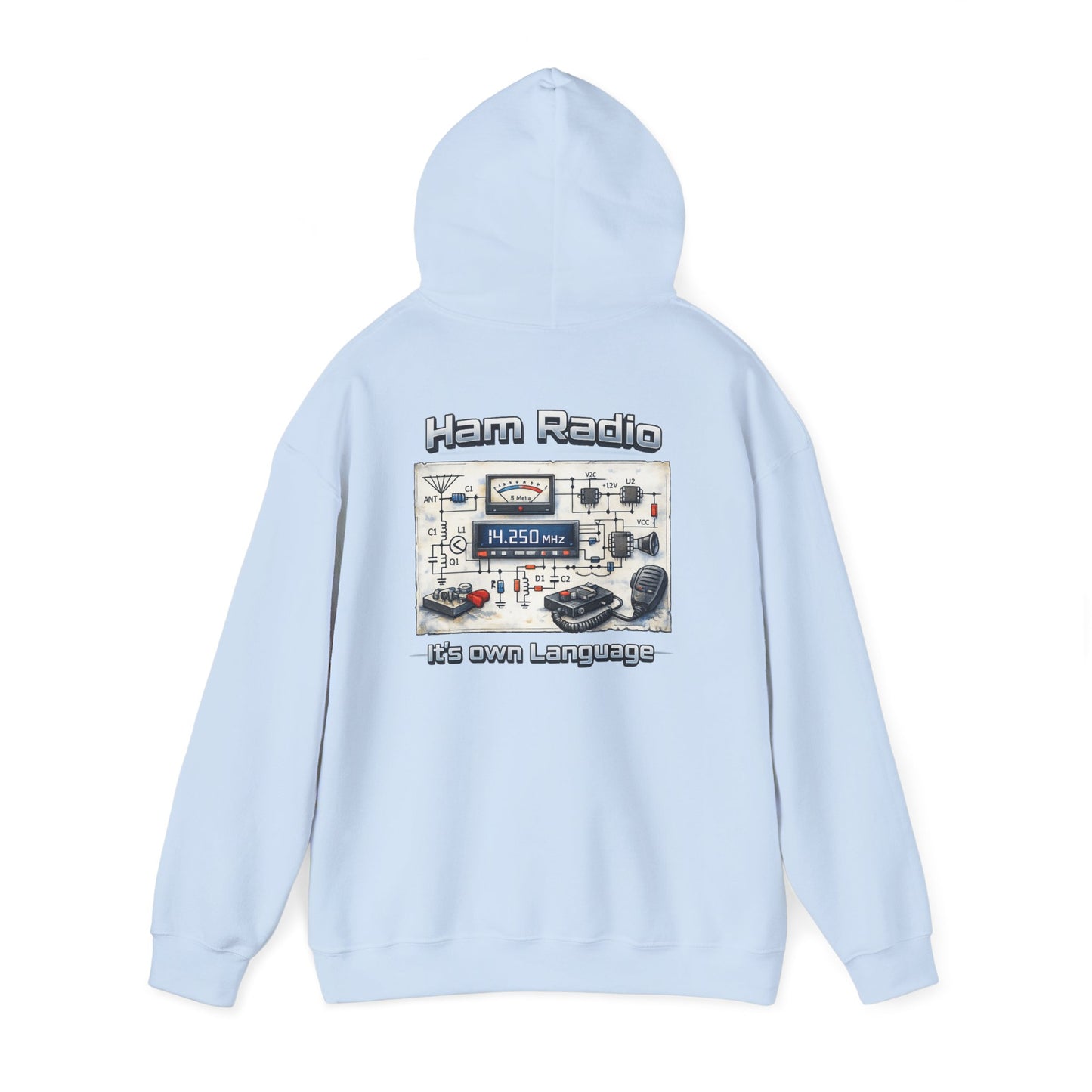 "Ham Radio: It's Our Language" Pullover for Amateur Radio Enthusiasts