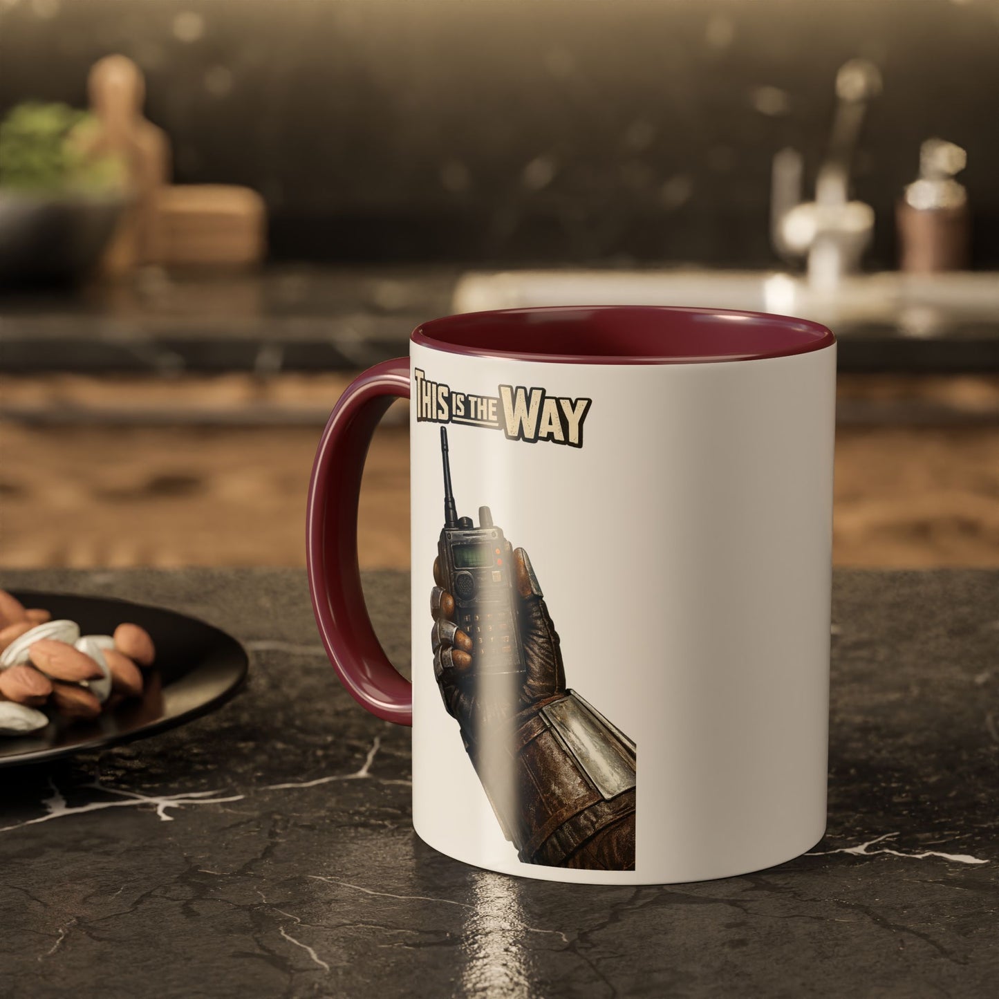 This Is The Way Mug — Mandalorian Radio Hand Coffee Cup (11oz & 15oz)