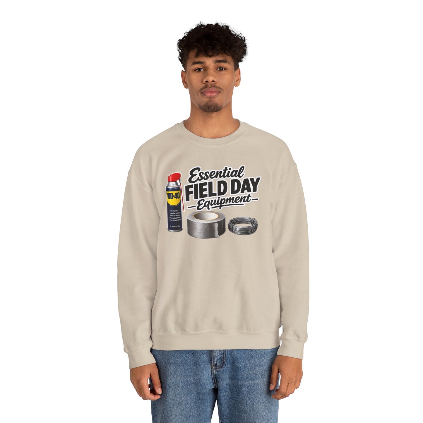 "Essential Field Day Equipment" Graphic - Crewneck Sweatshirt