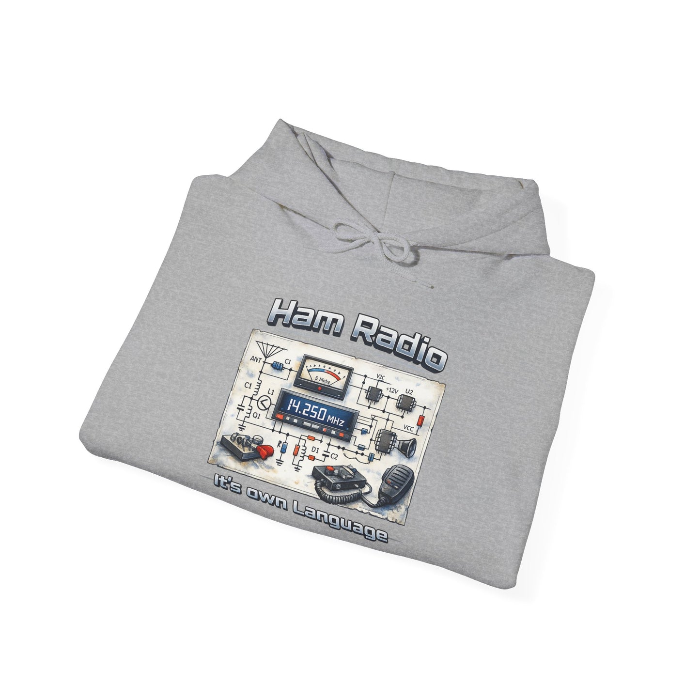 "Ham Radio: It's Our Language" Pullover for Amateur Radio Enthusiasts