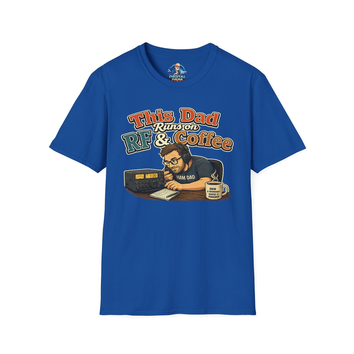 This Dad Runs on RF & Coffee T-Shirt