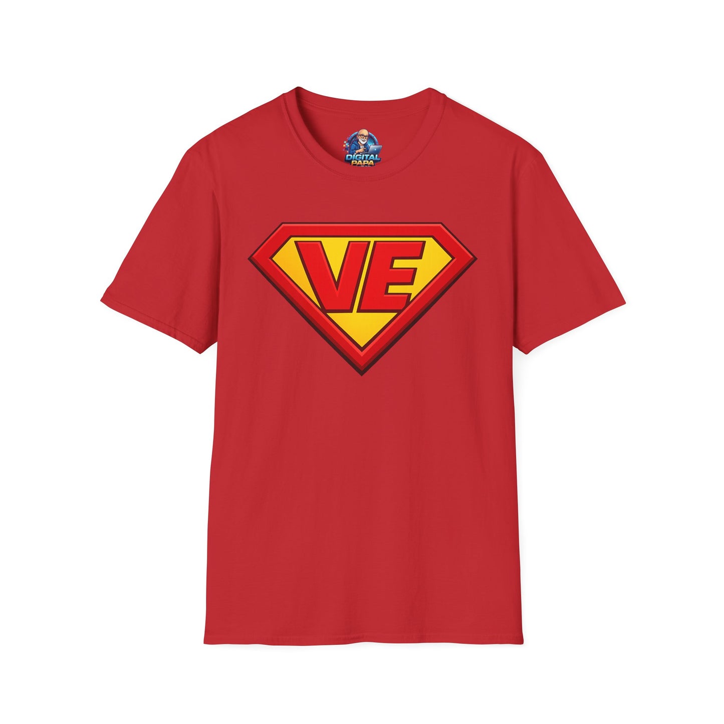 VE Superhero Logo T-Shirt — Bold Retro Graphic Tee