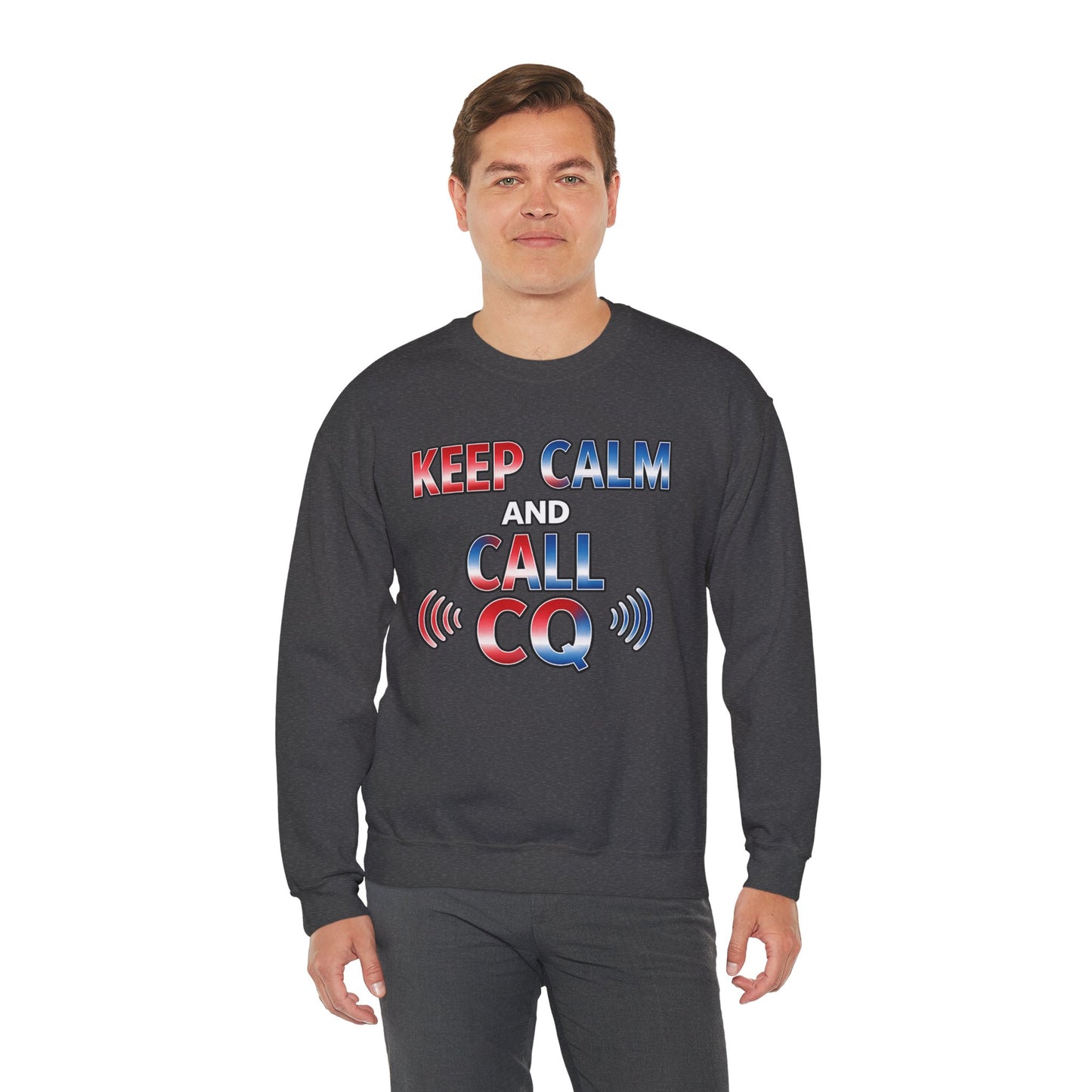 "Keep Calm and Call CQ" Patriotic Radio Operator Tee