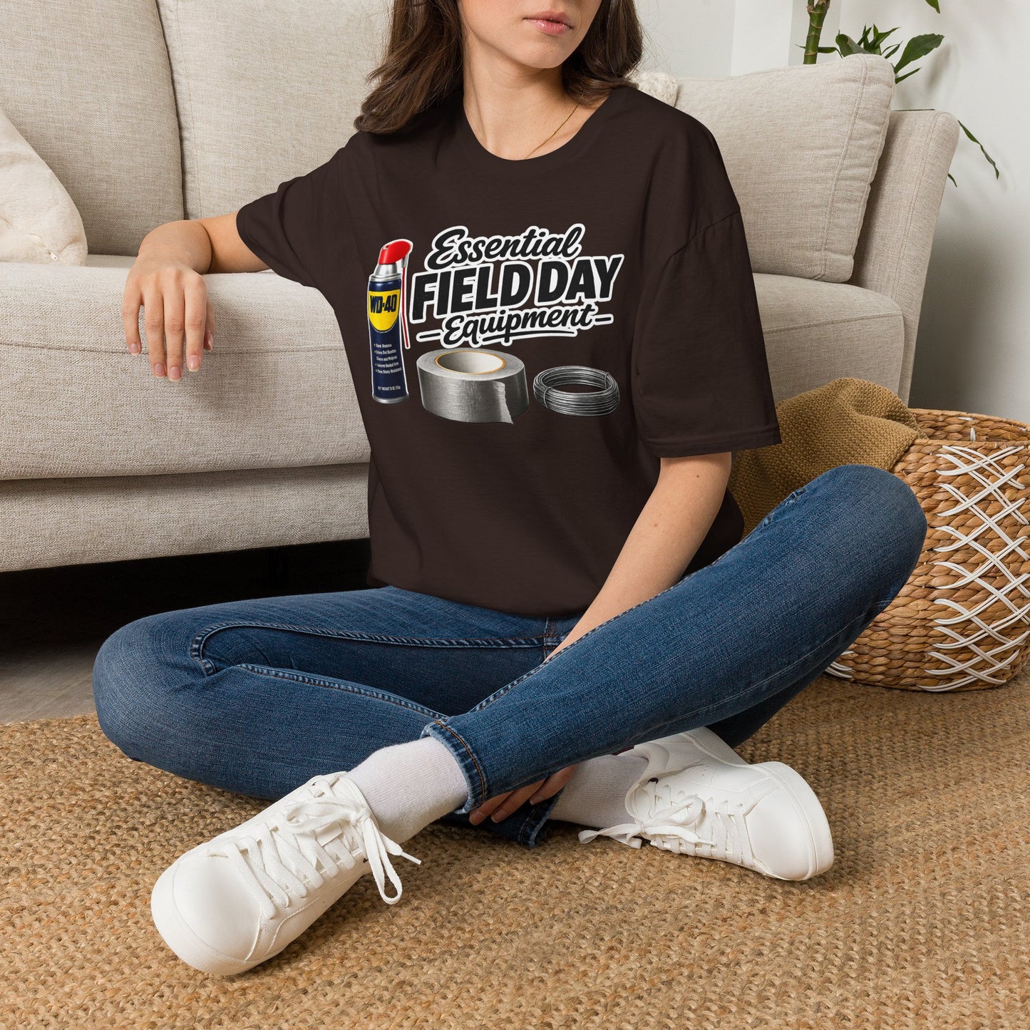Field Day Essentials T-Shirt — "Essential Field Day Equipment" Graphic Tee