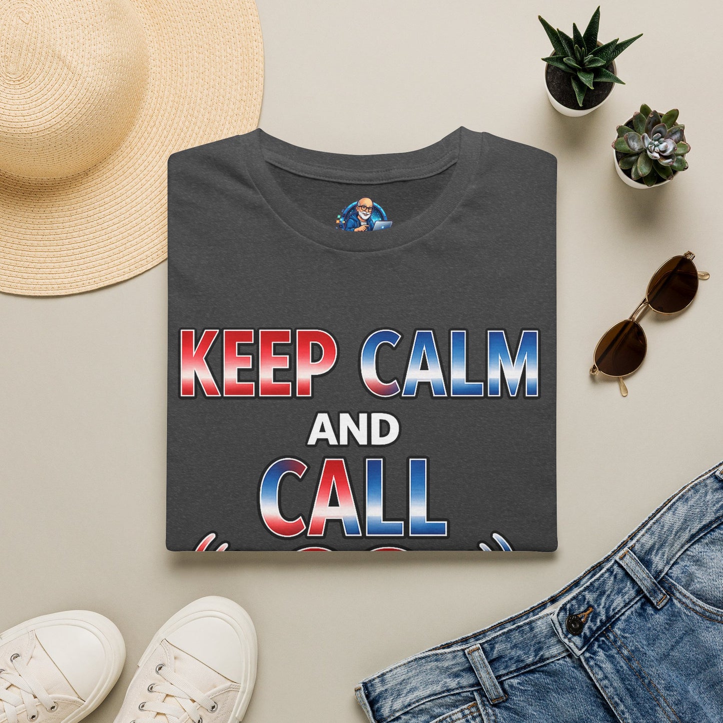 Keep Calm and Call CQ T-Shirt – Amateur Radio / Ham Operator Tee