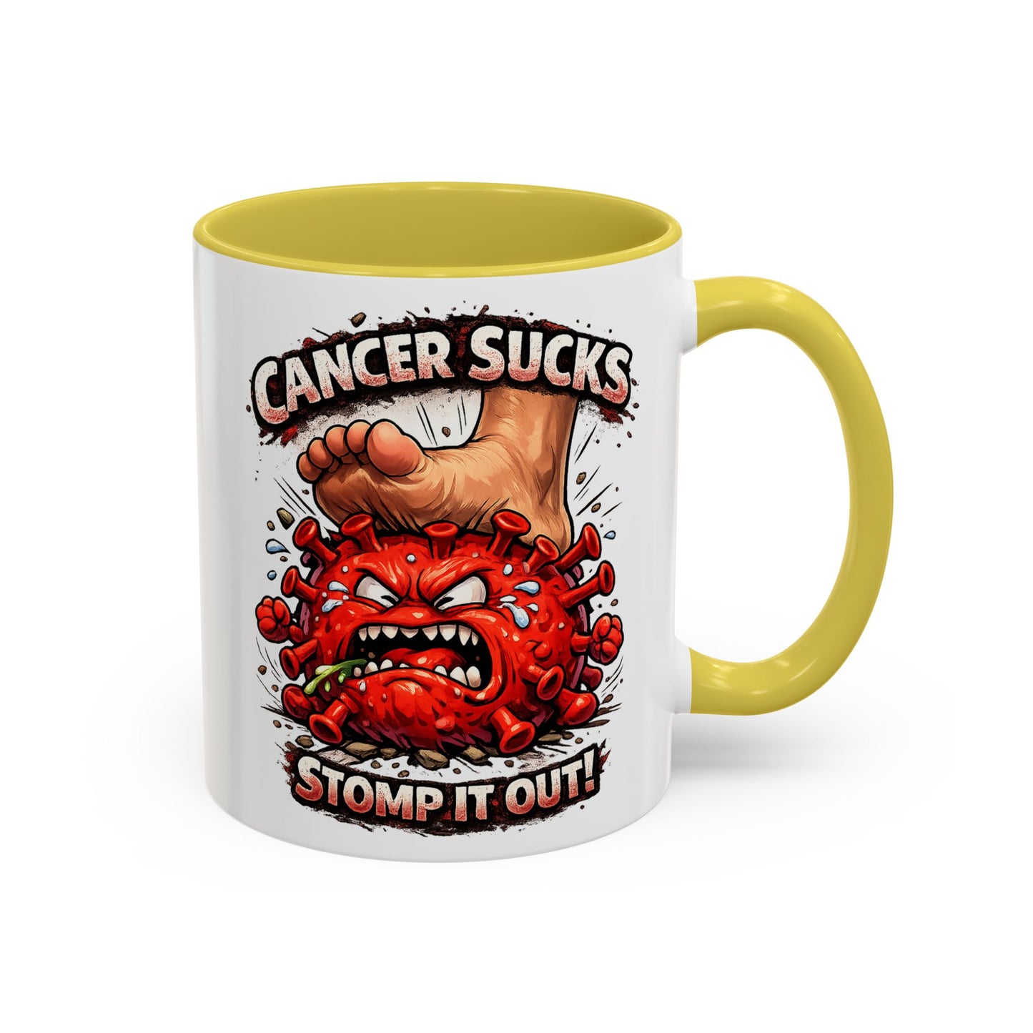 Cancer Sucks Mug — Stomp It Out 11/15oz