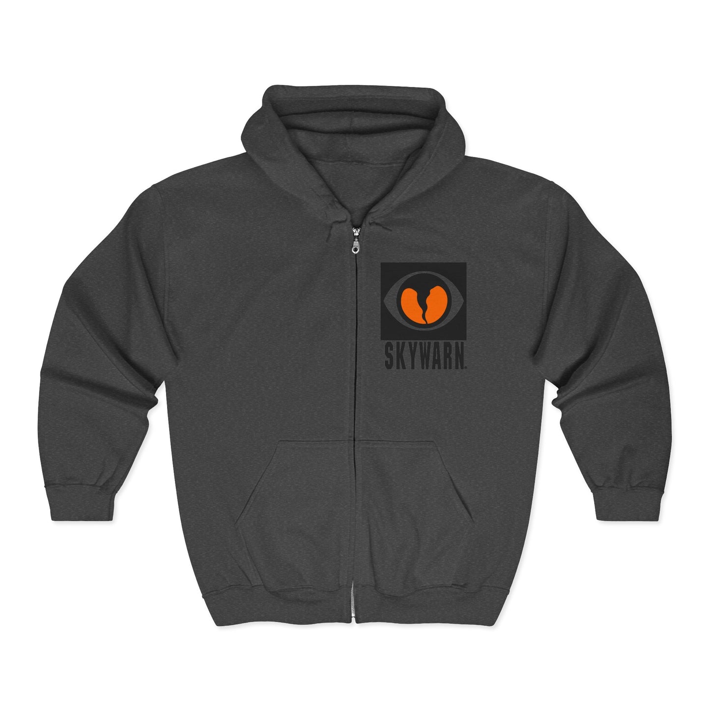Skywarn Logo Zip Hoodie — Storm Spotter Weather Watch Hooded Sweatshirt