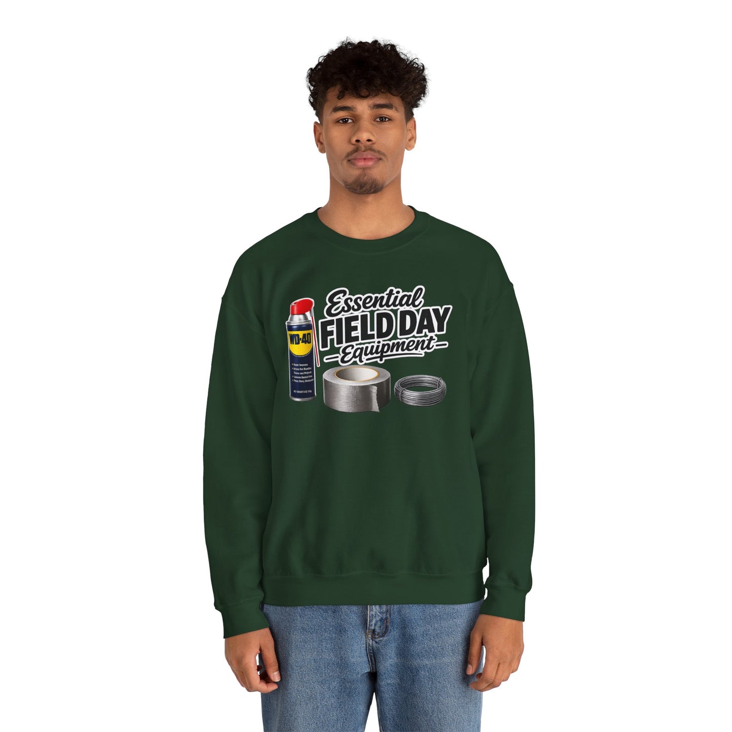 "Essential Field Day Equipment" Graphic - Crewneck Sweatshirt