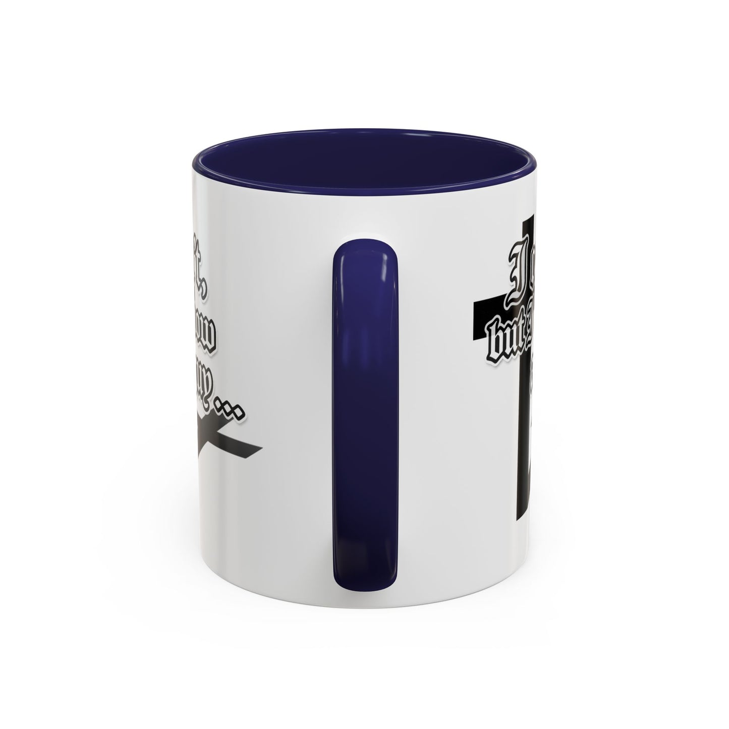 I Can't But I Know A Guy - Accent Coffee Mug (Funny Mechanic/Handyman Gift)