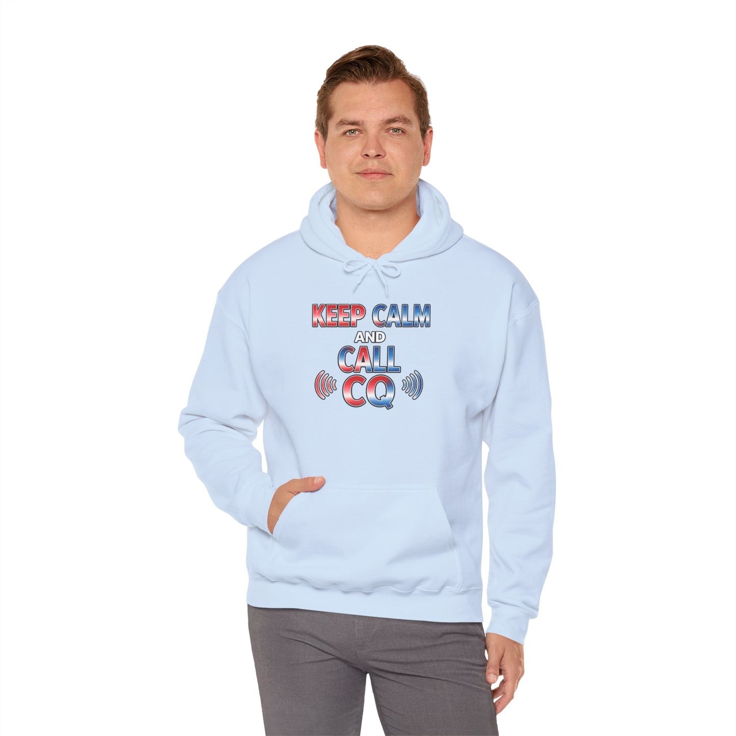 Keep Calm and Call CQ Hoodie — Amateur Radio Ham Radio Pullover