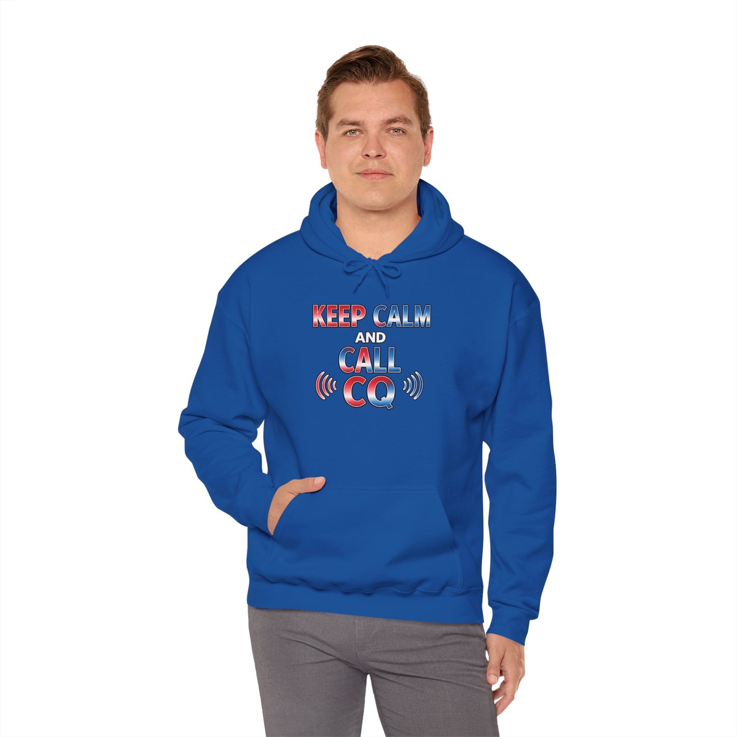 Keep Calm and Call CQ Hoodie — Amateur Radio Ham Radio Pullover