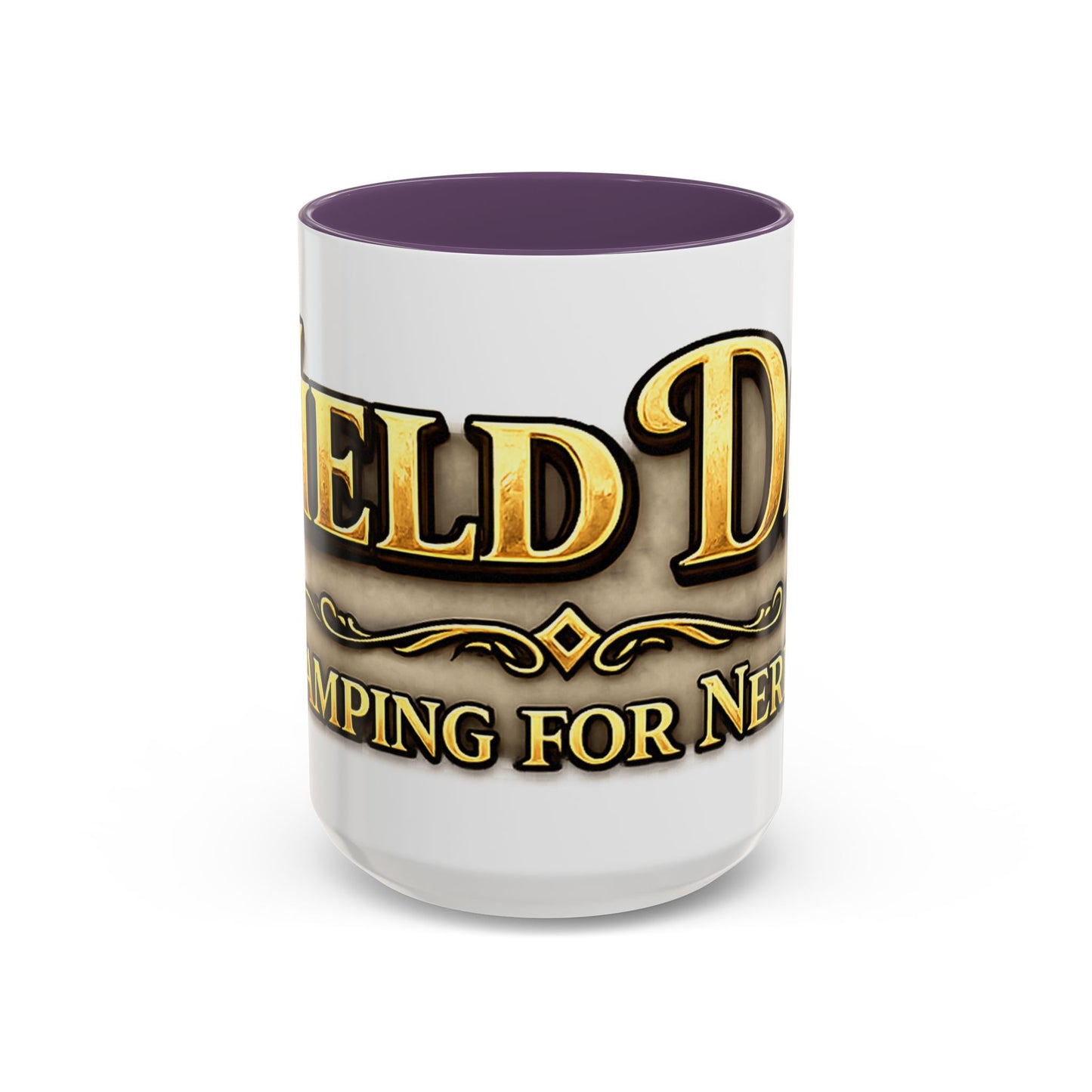 Field Day Coffee Mug — Funny ‘Camping for Nerds’ Gamer & Fantasy Fan Gift (11/15oz Accent Mug)