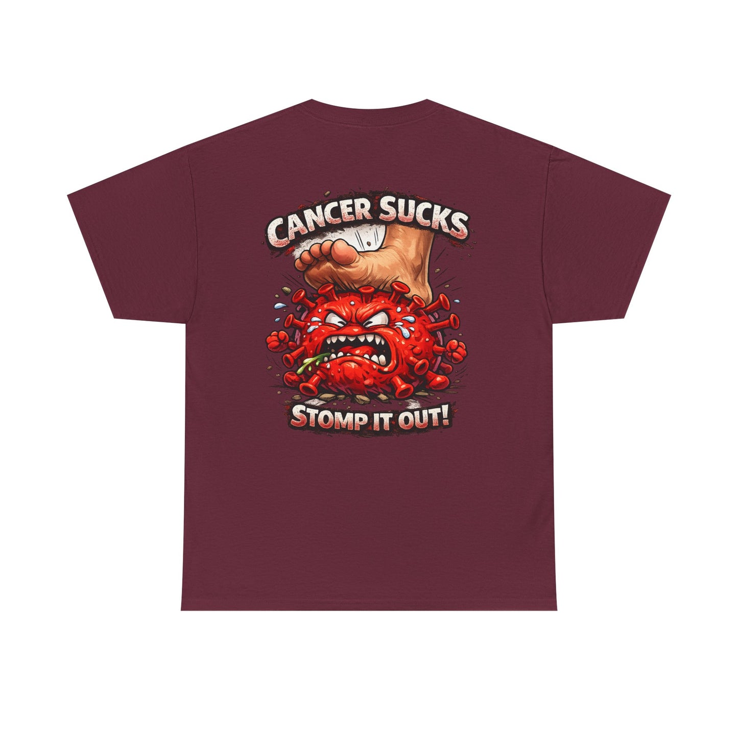 Cancer Sucks Tee — Stomp It Out Cancer Awareness T-Shirt