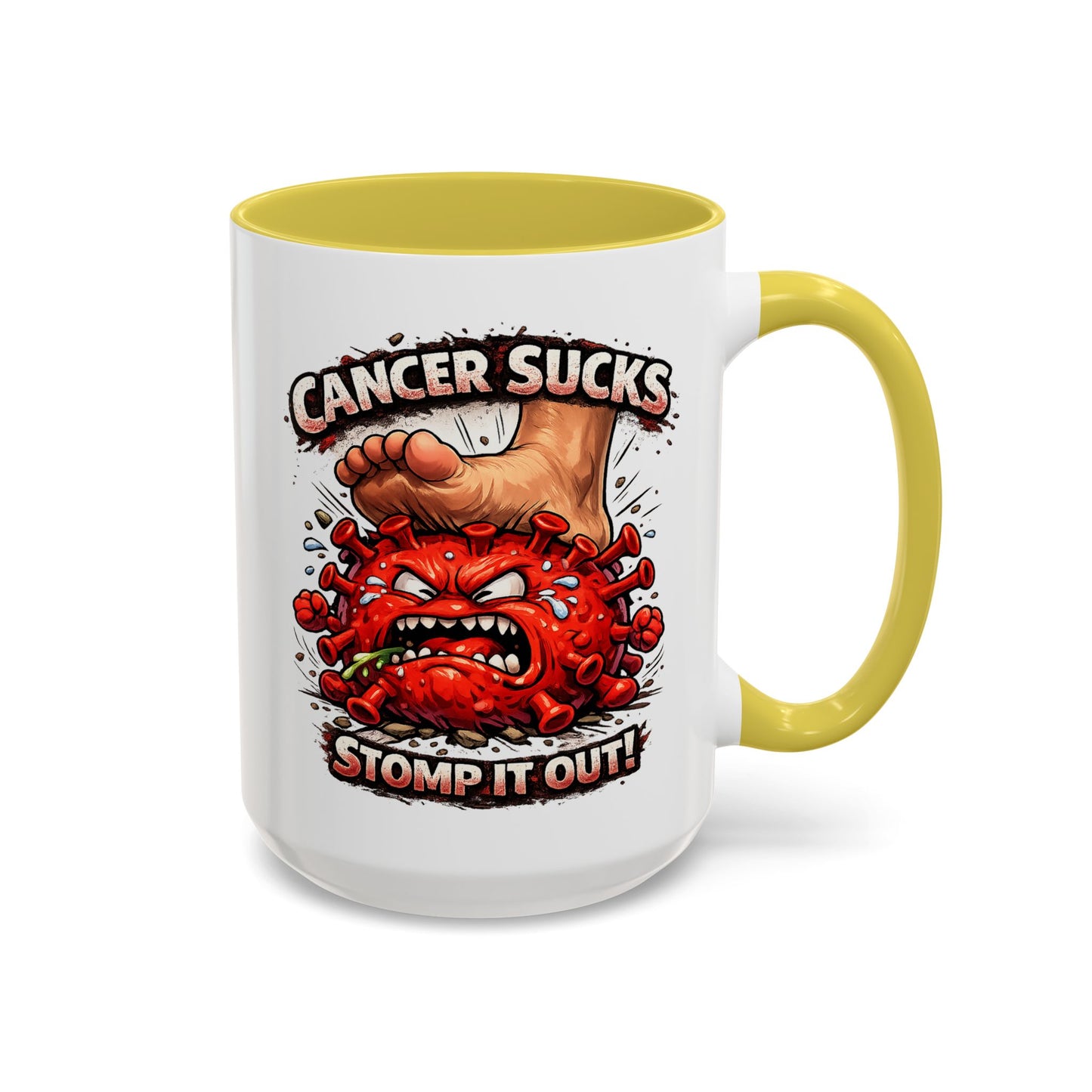Cancer Sucks Mug — Stomp It Out 11/15oz