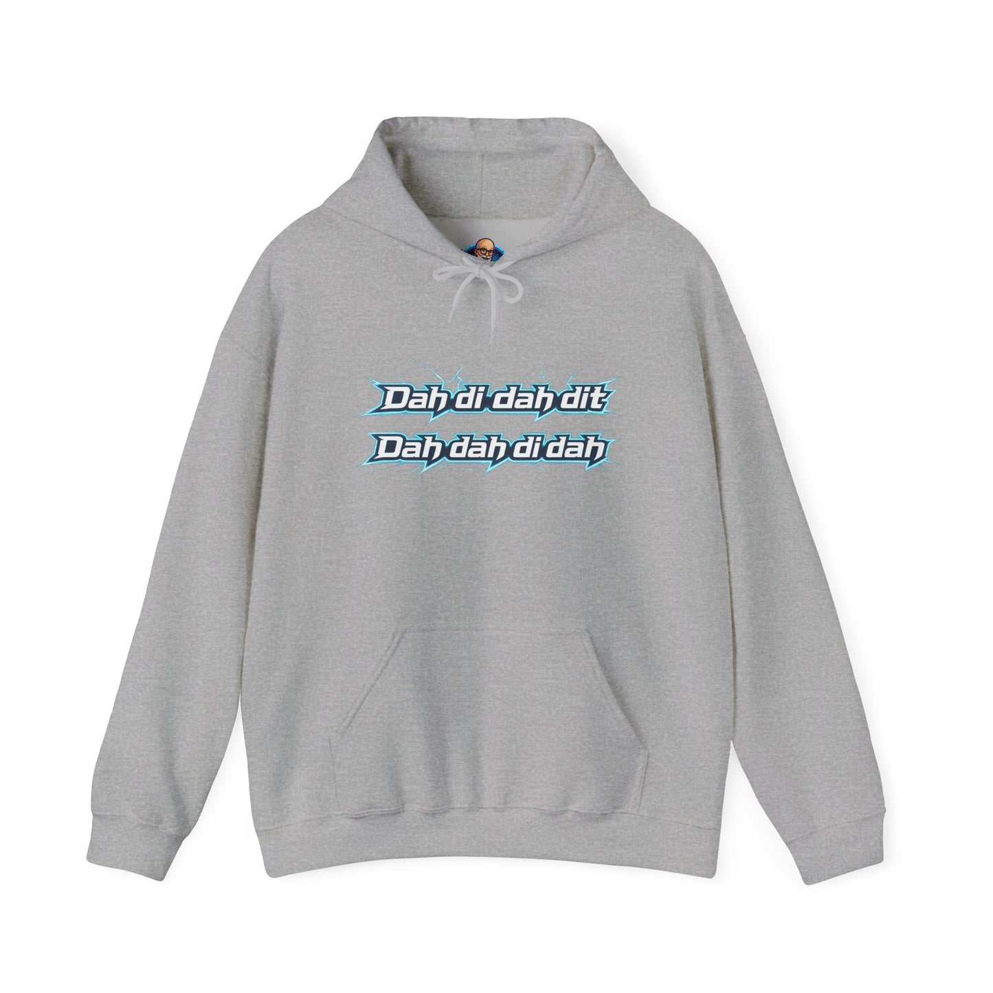 Lyric Bubble Hoodie — 'Dah di dah di dit / Dah dah di dah' Retro Text Sweatshirt