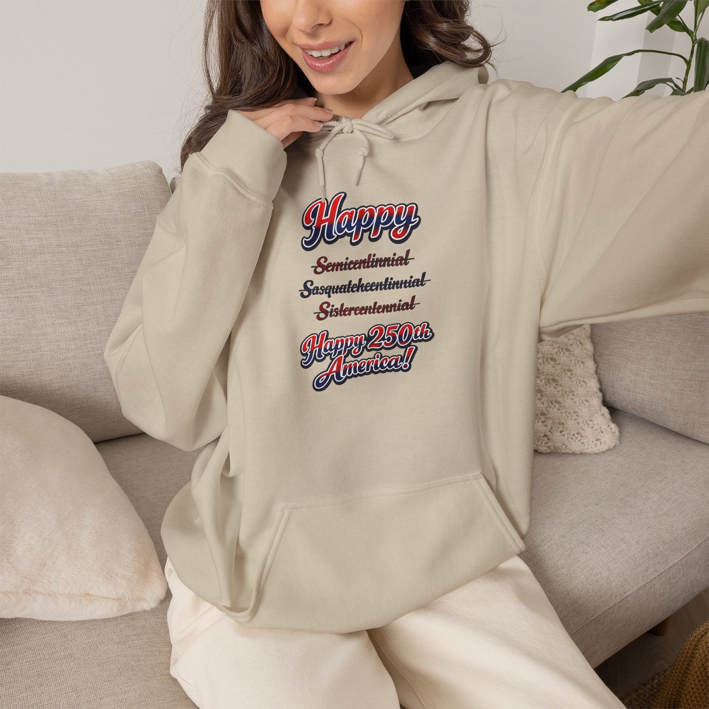 Happiness Definition Hoodie – Retro Script Positive Quote Sweatshirt