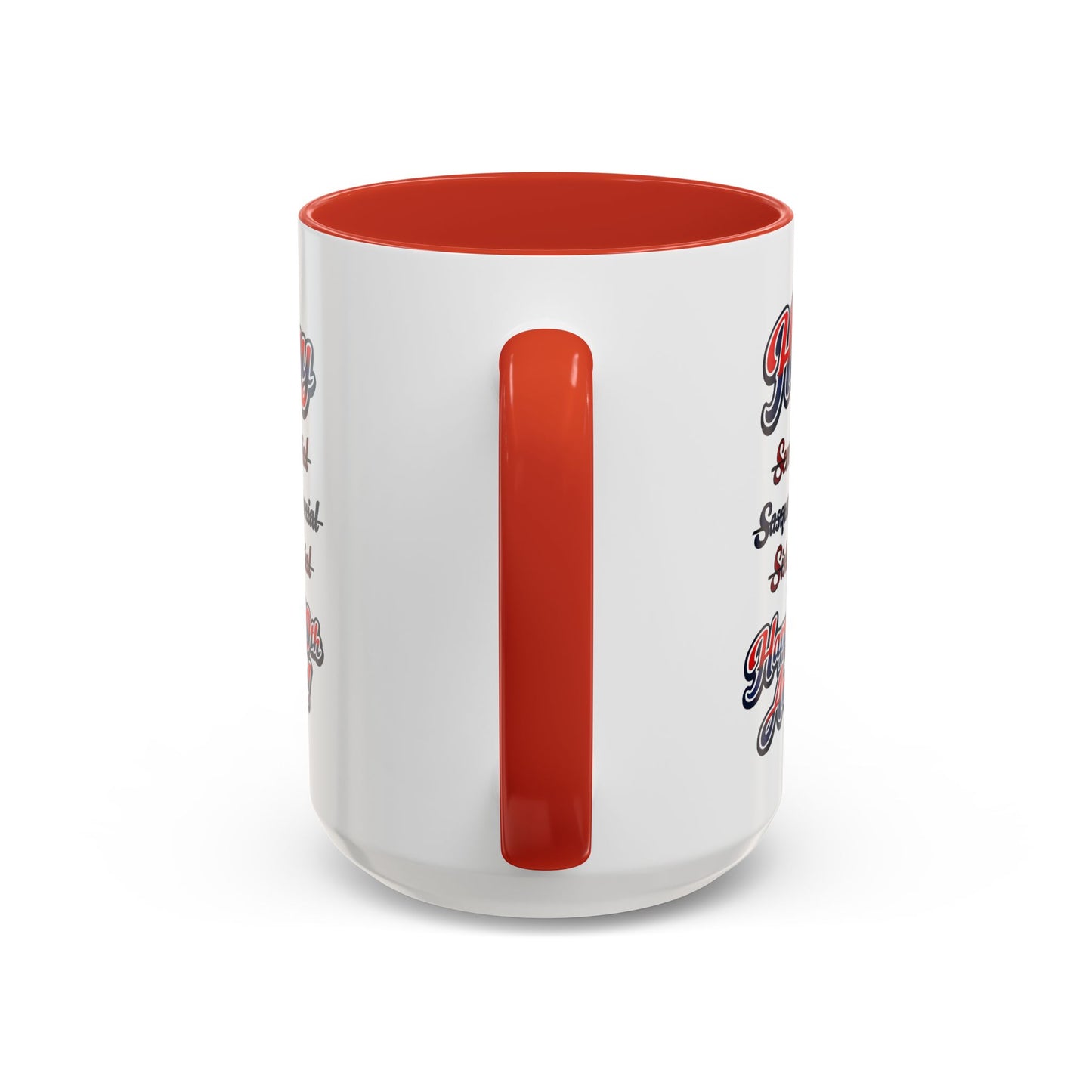 250th America Coffee Mug – "Happy 250th America!" Patriotic Accent Mug
